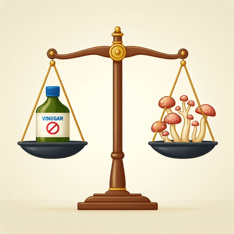 using vinegar for fungus removal: pros and cons
