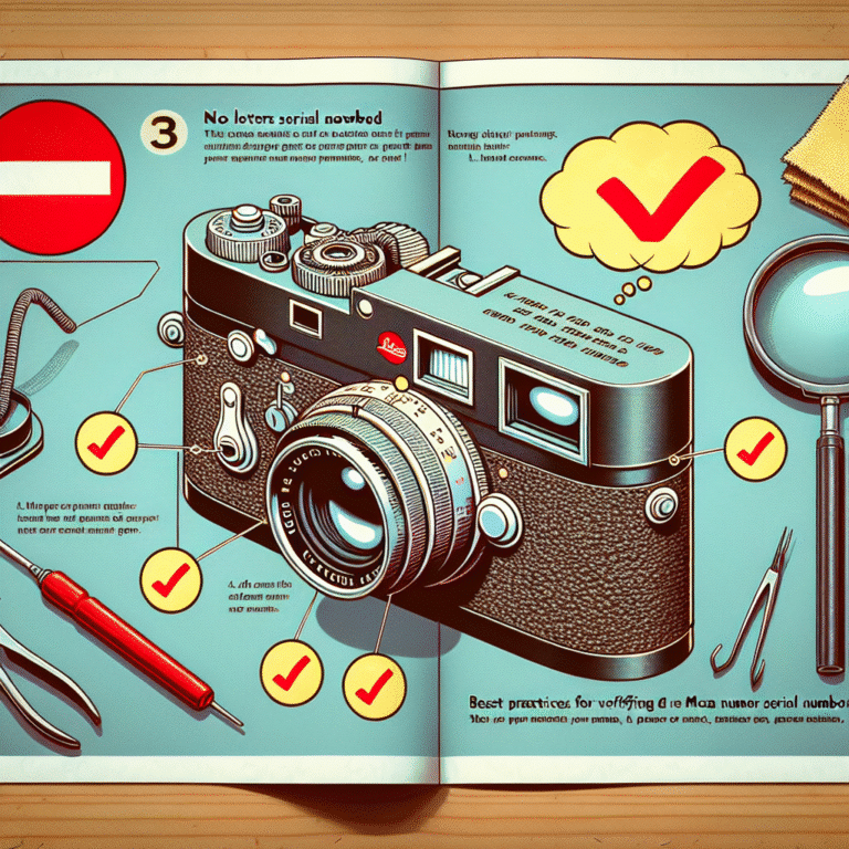 best practices for verifying Leica M3 serial numbers