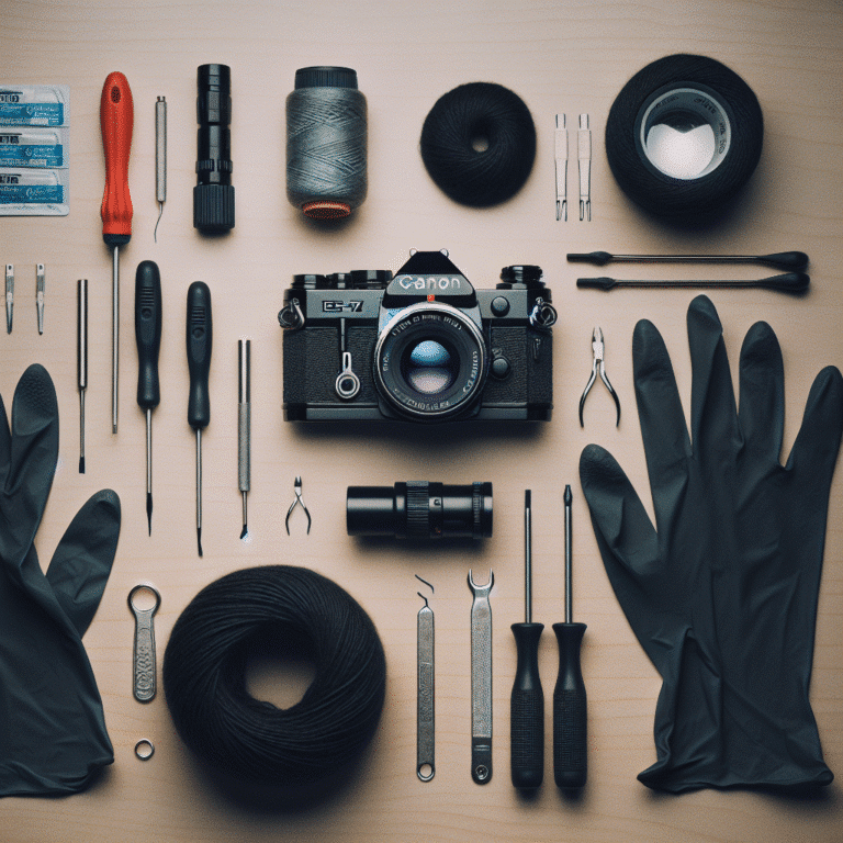essential tools for replacing light seals on a Canon AE-1 program