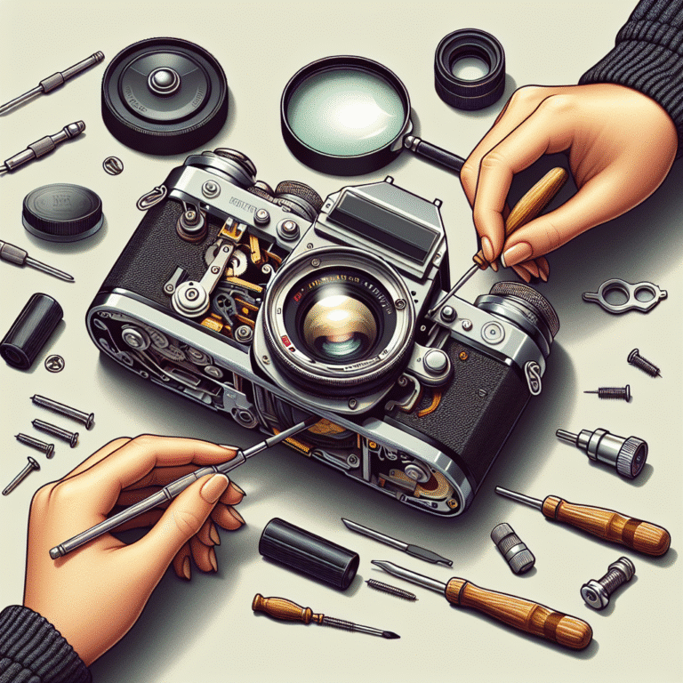 how to perform a basic CLA on a vintage manual focus SLR camera