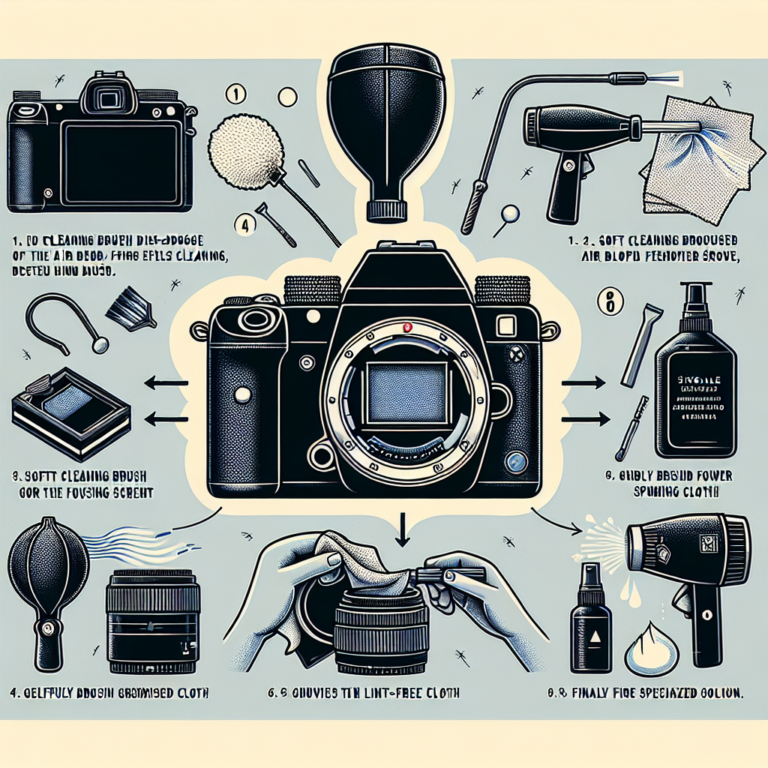 detailed process for cleaning the focusing screen of an SLR camera