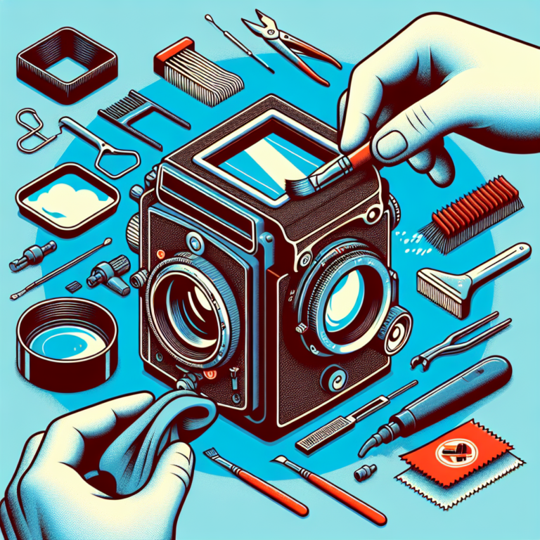 safely cleaning and demisting the viewfinder of a twin-lens reflex (TLR)