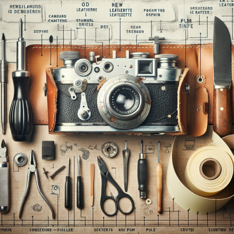 DIY guide to re-covering a vintage camera body with new leatherette