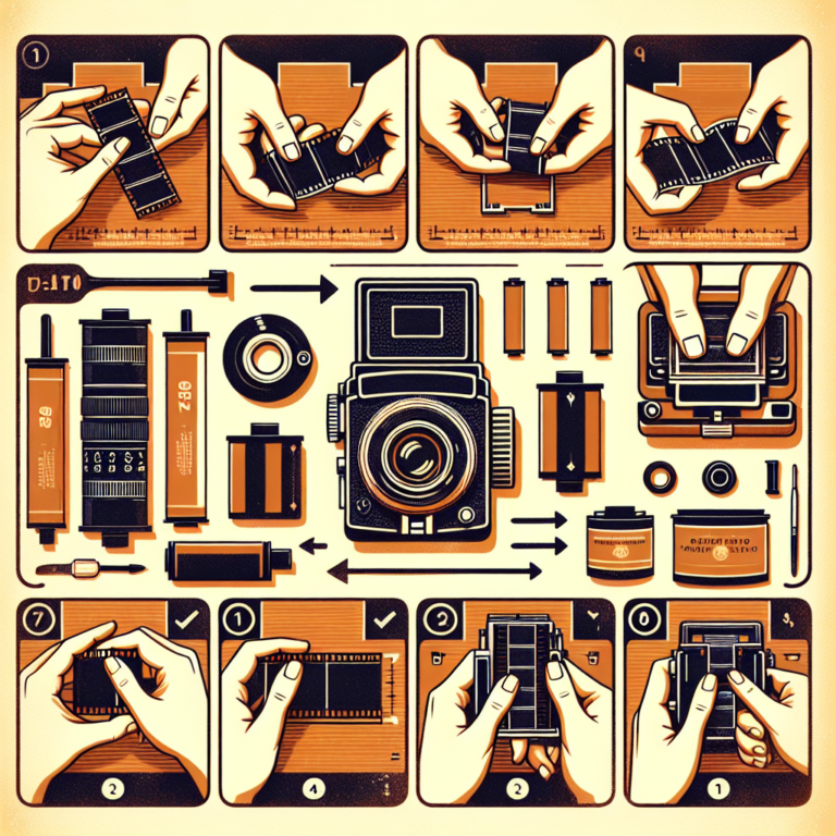 step-by-step guide to loading 120 film into medium format camera backs